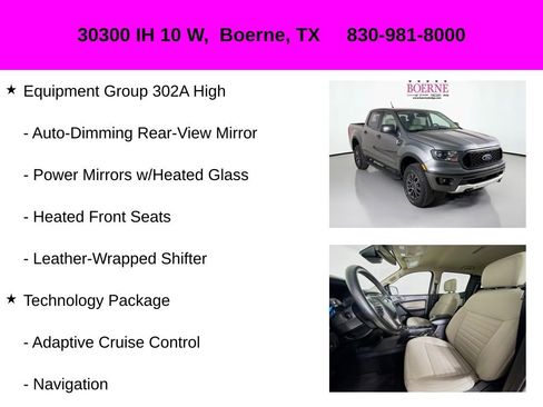 Used 2022 Ford Ranger XLT w/ Equipment Group 302A High image 20