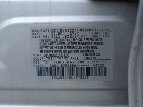 Used 2020 Nissan Sentra SV w/ Trunk Package image 35