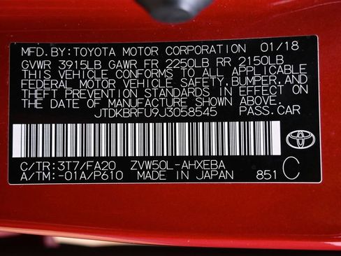 Used 2018 Toyota Prius Two w/ Prius Two Safety Plus Package FWD image 35