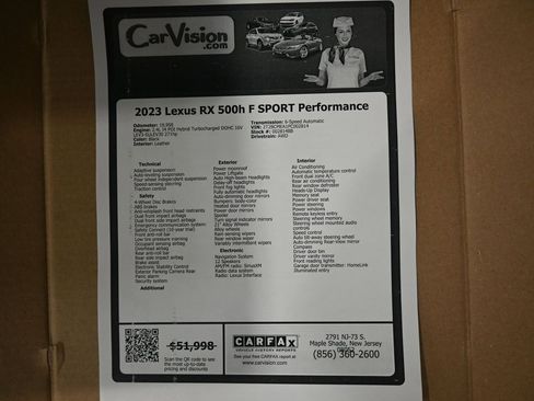 Used 2023 Lexus RX 500h F Sport image 10