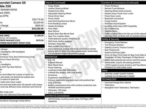 Used 2011 Chevrolet Camaro SS w/ RS Package RWD image 17