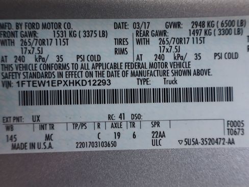 Used 2017 Ford F150 XLT w/ Equipment Group 301A Mid AWD/4WD image 45