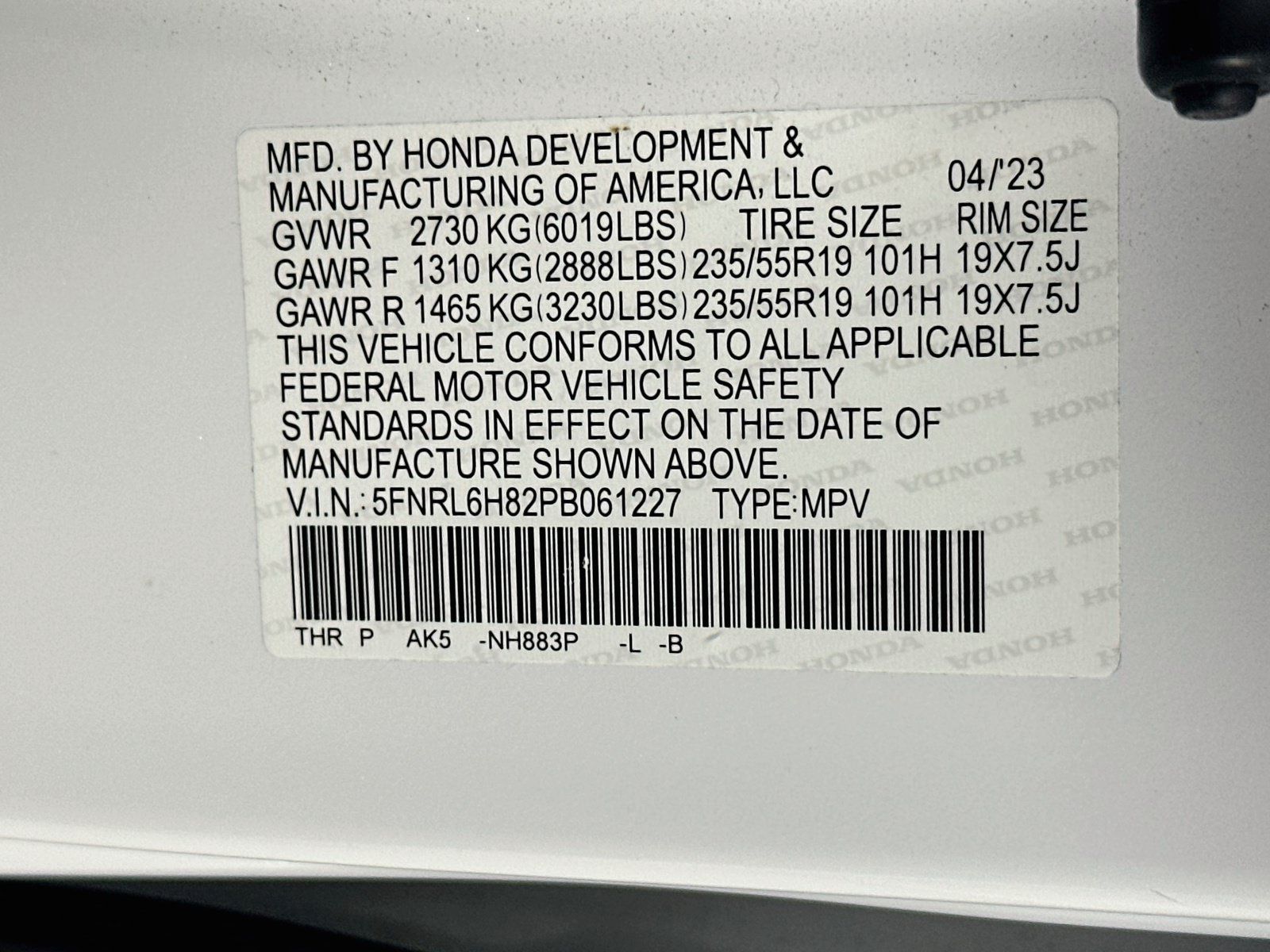 Used 2023 Honda Odyssey Touring image 35