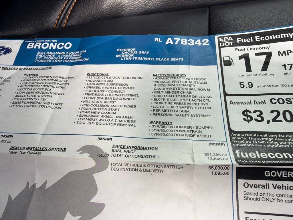 Used 2024 Ford Bronco Badlands AWD/4WD image 40