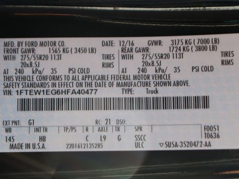 Used 2017 Ford F150 Lariat AWD/4WD image 54