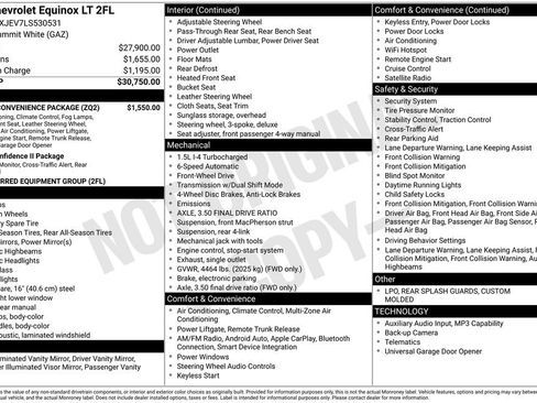 Used 2020 Chevrolet Equinox LT w/ Driver Convenience Package FWD image 1