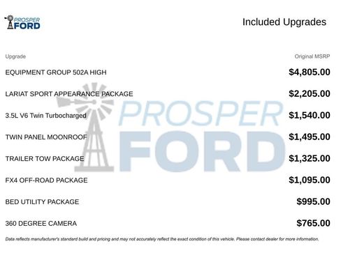 Used 2023 Ford F150 Lariat w/ Equipment Group 502A High image 3