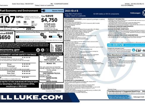 Used 2023 Volkswagen ID.4 S RWD image 2