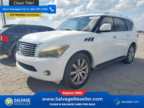 Used 2012 INFINITI QX56 4WD w/ Deluxe Touring Pkg image 1