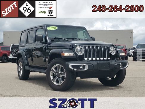 Used 2022 Jeep Wrangler Unlimited Sahara AWD/4WD image 1