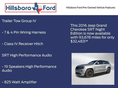 Used 2016 Jeep Grand Cherokee SRT AWD/4WD image 13
