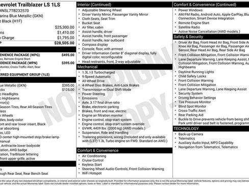 New 2026 Chevrolet TrailBlazer LS w/ LS Convenience Package AWD/4WD image 11