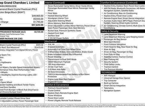 Used 2024 Jeep Grand Cherokee L Limited w/ Black Appearance Package AWD/4WD image 39