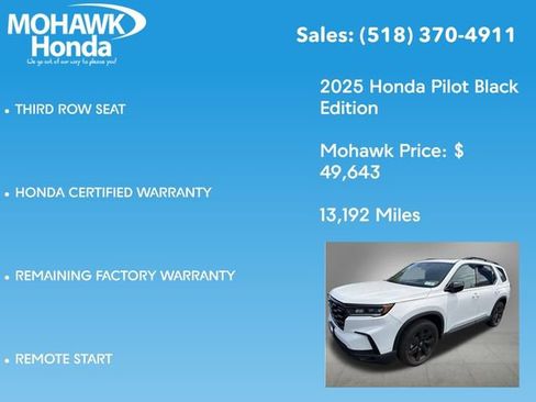 Used 2025 Honda Pilot Black Edition image 6