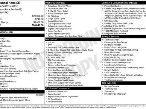New 2026 Hyundai Kona SE AWD/4WD image 23