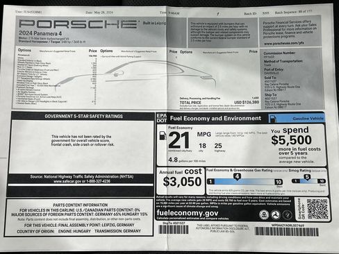 Certified 2024 Porsche Panamera 4 image 47