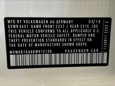 Used 2019 Volkswagen e-Golf SE w/ Driver Assistance Package image 33