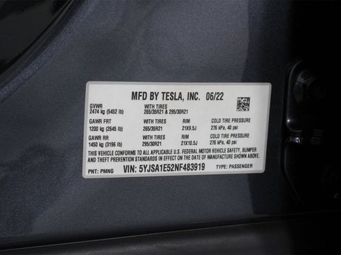 Used 2022 Tesla Model S image 19