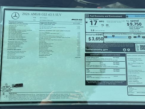 New 2026 Mercedes-Benz GLE 63 AMG S image 30