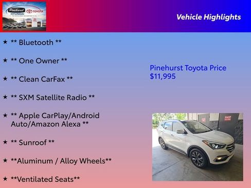 Used 2018 Hyundai Santa Fe Sport w/ Cargo Package FWD image 16