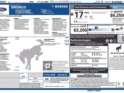 Certified 2024 Ford Bronco Badlands AWD/4WD image 35