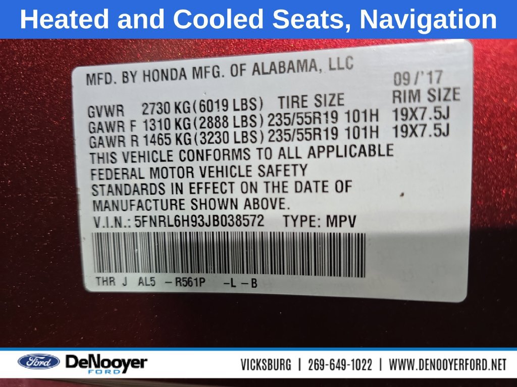 Used 2018 Honda Odyssey Elite image 38