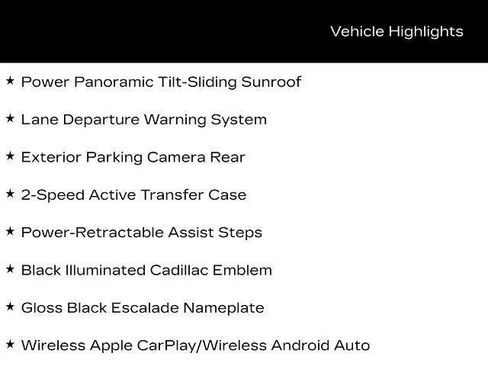 Certified 2025 Cadillac Escalade ESV Sport w/ LPO, ONYX Package AWD/4WD image 7