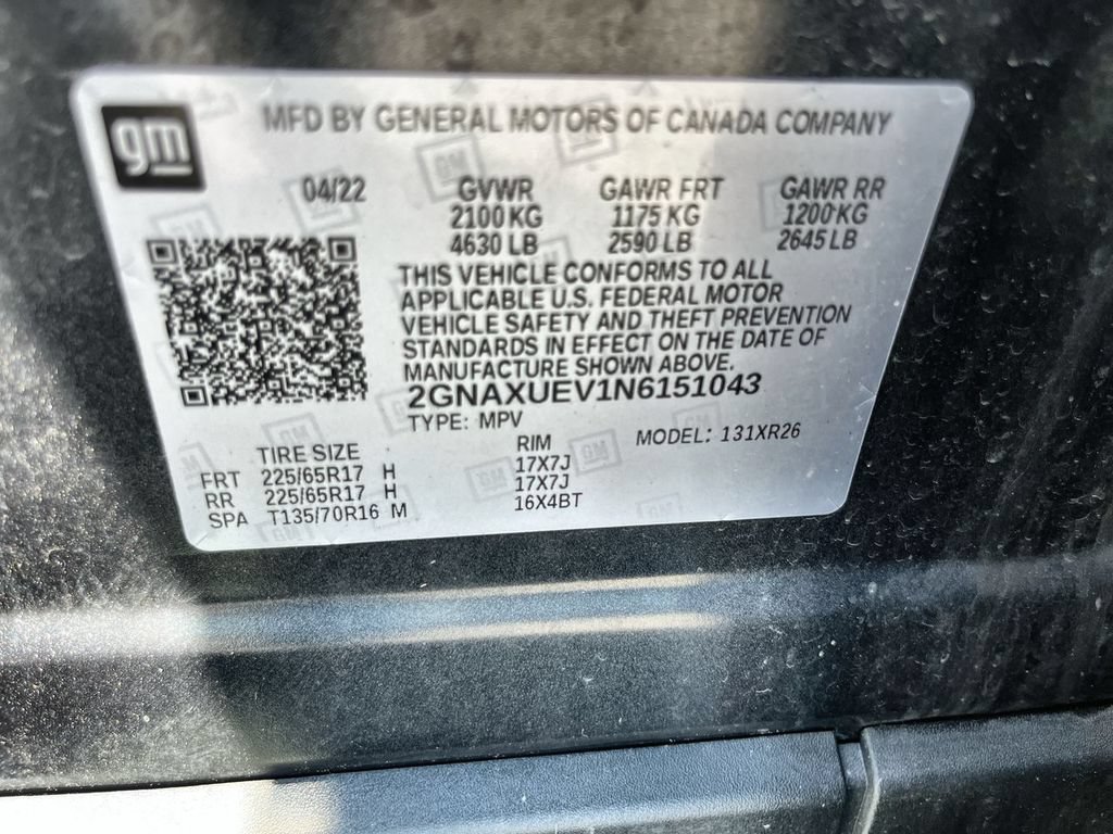 Used 2022 Chevrolet Equinox LT AWD/4WD image 32