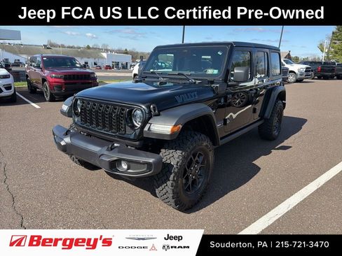 Certified 2025 Jeep Wrangler Unlimited Sport S 4xe image 1