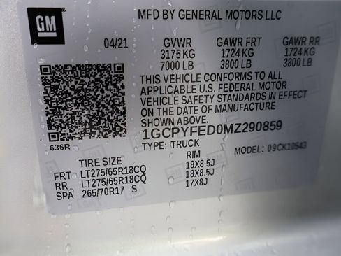Used 2021 Chevrolet Silverado 1500 LT Trail Boss w/ Convenience Package II AWD/4WD image 41