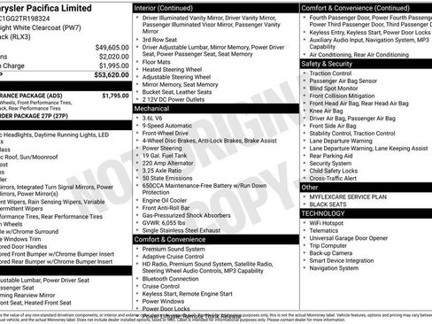 New 2026 Chrysler Pacifica Limited w/ S Appearance Package FWD image 33