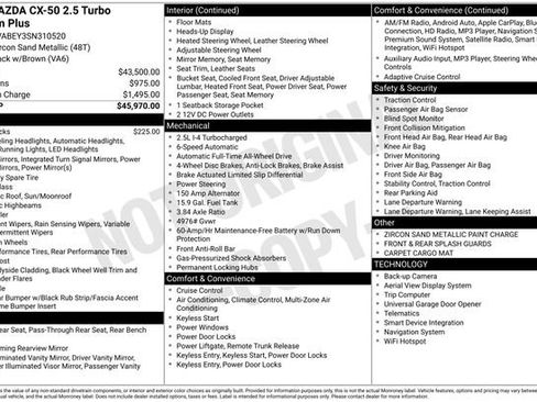 Used 2025 MAZDA CX-50 2.5 Turbo w/ Premium Plus Pkg image 37