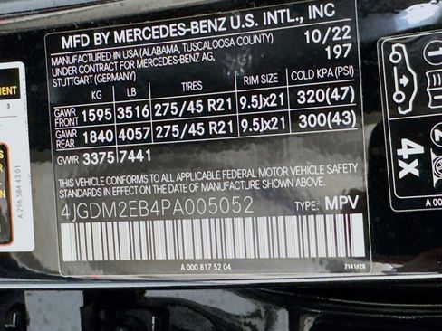 Certified 2023 Mercedes-Benz EQS 450+ 4MATIC SUV image 25