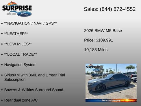 Used 2026 BMW M5 w/ Carbon Package AWD/4WD image 24