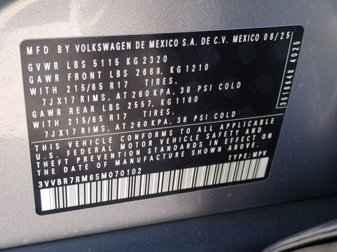 New 2025 Volkswagen Tiguan S image 20