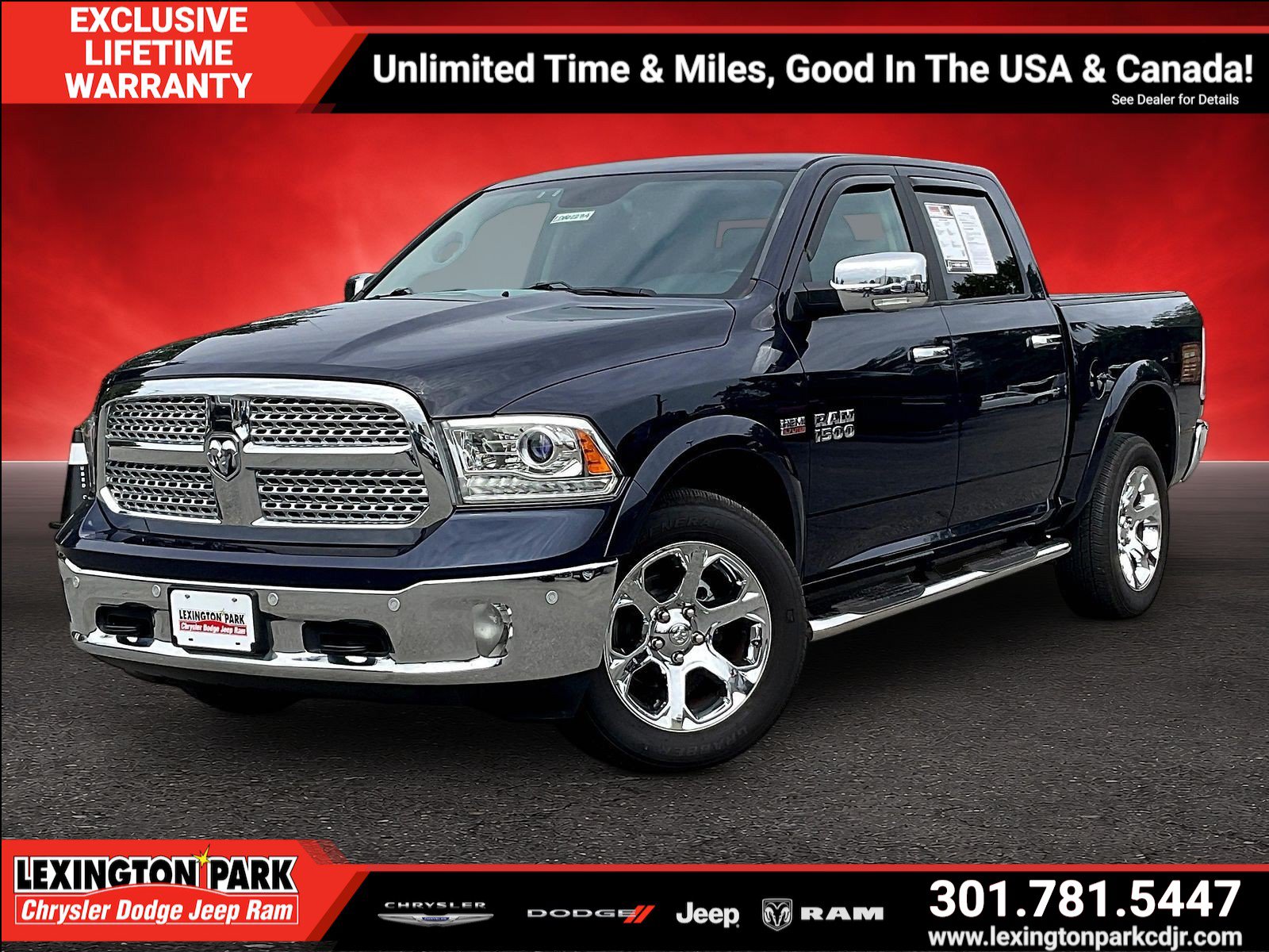 Used 2018 RAM 1500 Laramie w/ Convenience Group AWD/4WD image 3