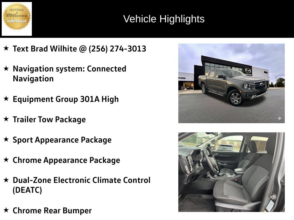 Used 2024 Ford Ranger XLT w/ Equipment Group 301A High RWD image 6