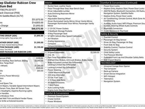 Used 2023 Jeep Gladiator Rubicon w/ LED Lighting Group image 14