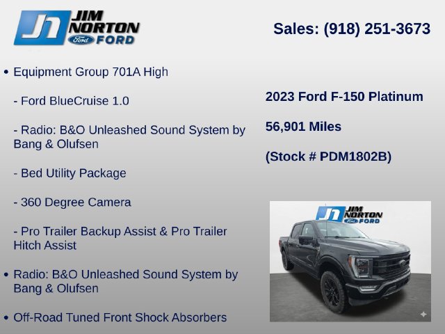 Used 2023 Ford F150 Platinum w/ Equipment Group 701A High AWD/4WD image 14