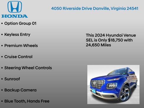 Used 2024 Hyundai Venue SEL image 7