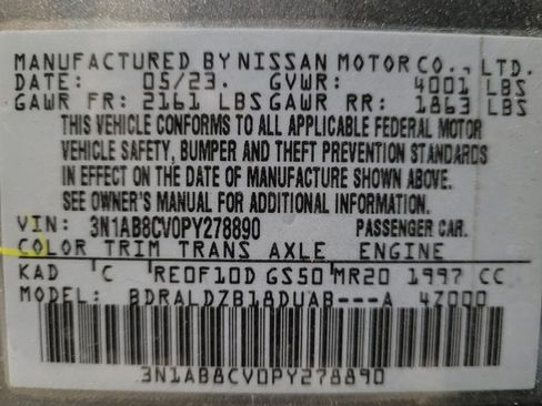Used 2023 Nissan Sentra SV w/ SV Premium Package FWD image 33