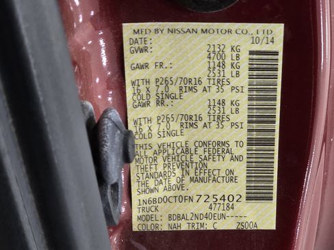 Used 2015 Nissan Frontier SV image 22