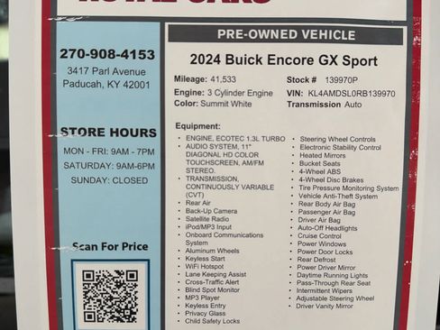 Used 2024 Buick Encore GX Sport Touring FWD image 30