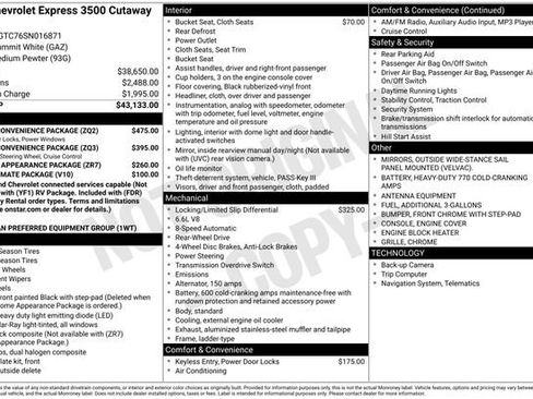 New 2025 Chevrolet Express 3500 w/ Power Convenience Package image 18