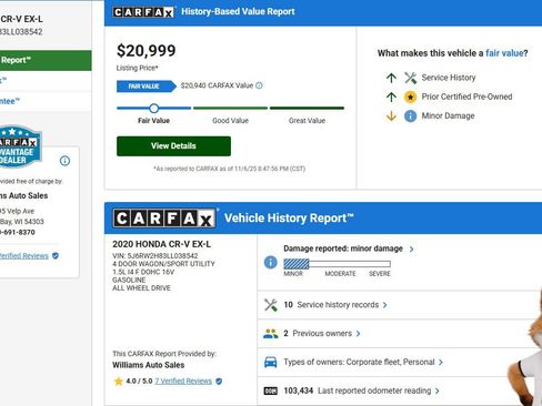 Used 2020 Honda CR-V EX-L image 4