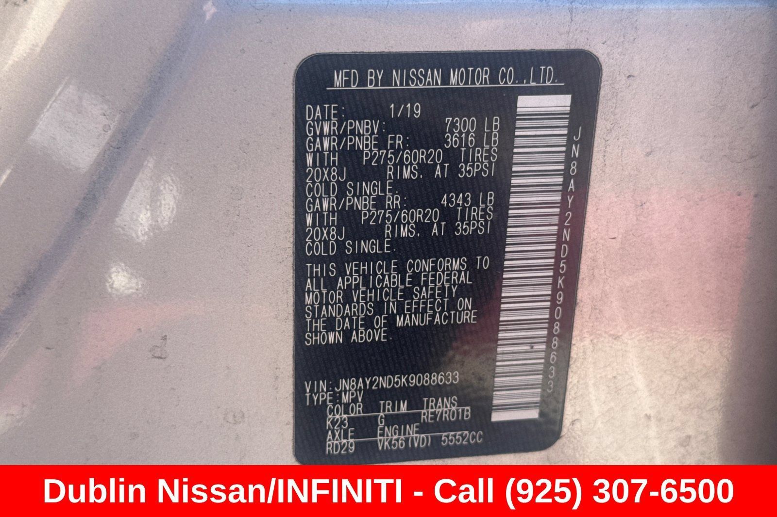 Used 2019 Nissan Armada SL w/ Premium Package RWD image 59