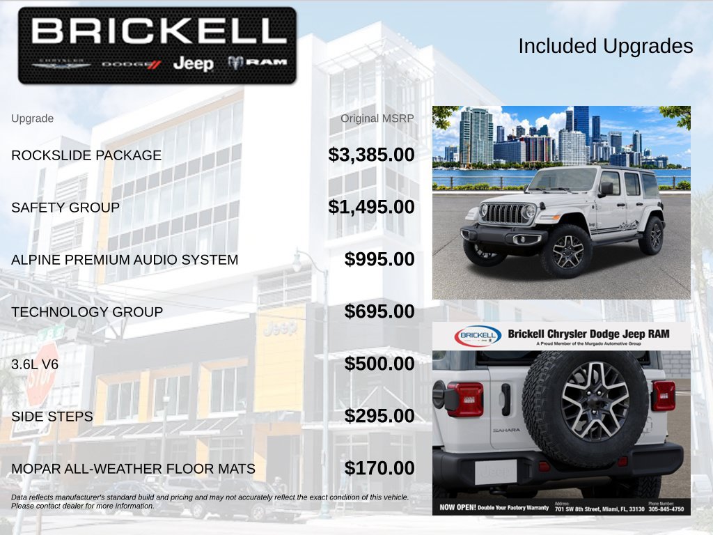 New 2026 Jeep Wrangler Unlimited Sahara w/ Rockslide Package AWD/4WD image 9