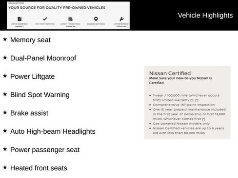 Certified 2023 Nissan Murano SL w/ SL Moonroof Package AWD/4WD image 13