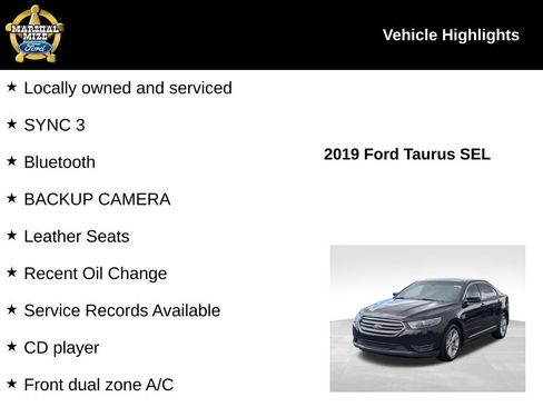 Used 2019 Ford Taurus SEL w/ Equipment Group 201A FWD image 2