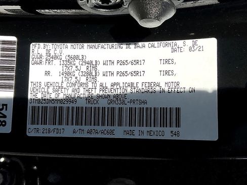 Used 2021 Toyota Tacoma TRD Sport w/ Technology Package image 34